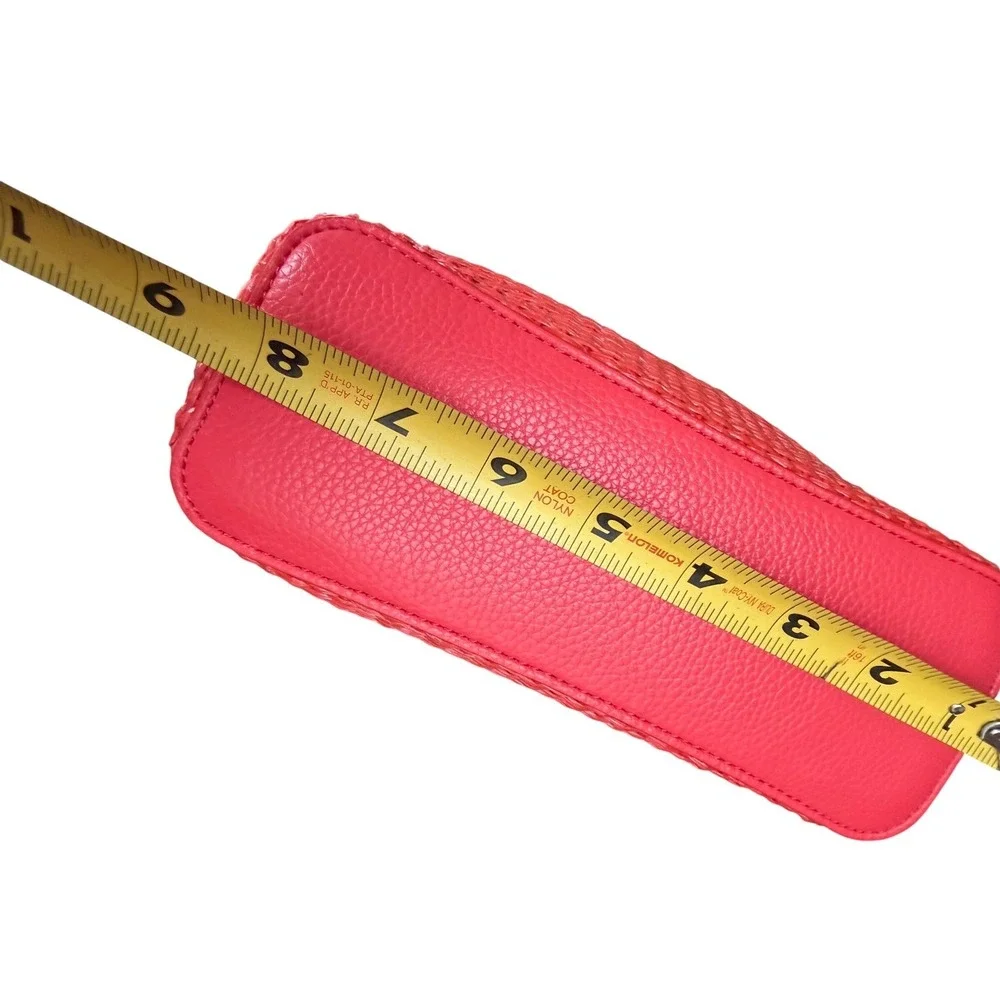 Vera Bradley Mini Slouchy Crossbody Bag Cayenne Red Woven Faux‎ Leather